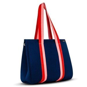 New Punch Australian Explorer Neoprene Navy Tote with mini zip bag